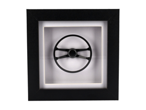 Steering wheel 911 '67 Hockey Puck Porsche Art- Box framed 1:8 scale - 90134780300