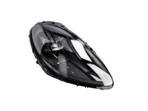 CRACKED Right Black LED Matrix Headlamp, RHD Cars. Porsche 95B Macan With PDLS - 711451000479, 711451000480, 95B941079AT, 95B941080AT, PAB941749, 95B941079M, 95B941080M