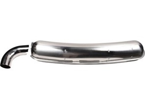 Marmitta di scarico / scatola posteriore del silenziatore. Con omologazione TÜV/CEE Porsche 911 1975-89 - 1620606500, 92.502SL, 92501SL, 93011102200SL, 93011104300SL, 93011102200, 93011102203, 93011104300 - 1620606500
