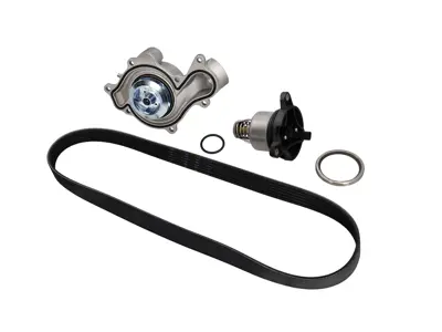 Waterpomp-, riem- en thermostaatset voor Porsche 9YA Cayenne / 971 Panamera V6 Hybrid - 9A712101304, 9A712168800, 9A110655900, 0PB121688, 9A790313710, 9A712101303