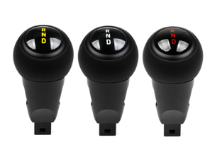 Sélecteur de vitesses PDK en cuir noir - Style GT3 / GT3 RS. Porsche 992 / 992 Turbo - 992798251