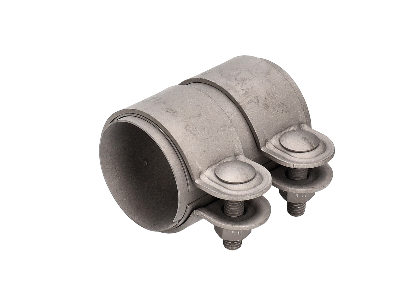 Exhaust clamp in Titanium for rear silencer to catalyst. Porsche 991.2