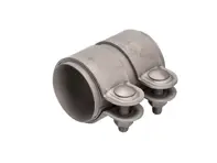 Auspuffschelle in Titan für Endschalldämpfer an Katalysator. Porsche 991.2 - 9P1253145