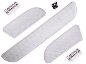 Rennline Frontstoßstangen-Drahtgitter-Grill-Set, Schwarz. Porsche 987 Cayman - E1002