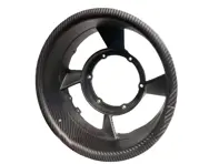 Alternator fan housing 250mm, Carbon Fibre. Porsche 911/930 1984-89 - 93010600610, 93010600607, 93010600606, 9301061022R, 93010600611