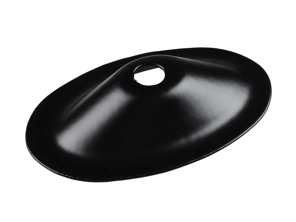 Seat belt shoulder mount cup (without plate), Rear, Black painted. Porsche 911/912 65-67 - 90150101899 - 1684001100, 590971-99