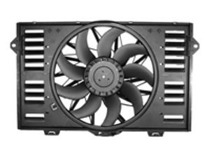 Conducto de aire del radiador de agua con ventilador. Porsche 970 Panamera Turbo - 97010606153, 97010606155 - CFF553000P