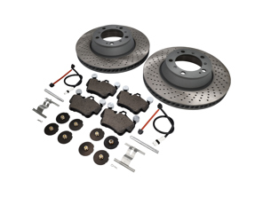 Kit plaquettes et disques de frein arrière pour Porsche 997 Carrera 2S par SHW - 99635240502, 99635240602, 99761267602, 99635208600, 99635208602, 95535296000, 99735193907