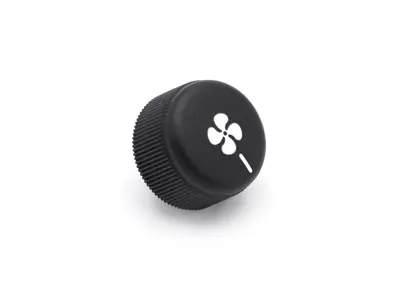 Knob switch for blower motor, Black. Porsche 968 - 9446532070001C, 94465320700