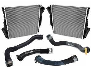 Radiators and pipes replacement kit for 991.2 / 982 Boxster / 982C Cayman - 9P1121251, 9P1121252, 9P1121623, 9P1121624, 9P1121611, 9P1121612, 99951249900, 99610680102