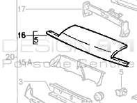 Panneau de nez avant. Porsche 924 / 944 - 477805593, 477.805.593