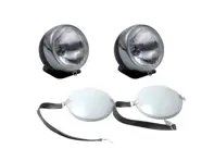 Juego de luces de conducción adicionales con cubiertas de faros sin pintar, estilo Cibie, volante a la izquierda. Porsche 911 - LTG11.1.107, LTG11.3.120