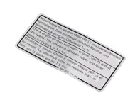 Pegatina Nivel de aceite del motor. Porsche 964 / 993 - 96400611100