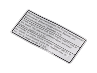 Sticker Engine Oil Level. Porsche 964 / 993 - 96400611100