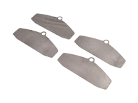 Titan-Bremsbelag-Hitzeschilde Größe: E2707 (OE-Teile-Nr. 99635194800) - 23414, 07.B314.17, 07B31417, 99635194800 - E2707, T1857