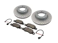 Remblokken en remschijven voor. Porsche 981 Boxster S / Cayman S van SHW - 99735140101, 99735140201, 98135193904, 99160916500