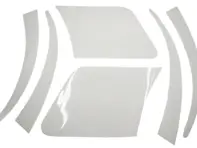 Juego transparente de protectores contra piedras. Porsche 944 Película protectora de pintura - 94455932100, 94455932200, 94455932300, 94455932400, 94455932500, 94455932600, 944559321003YK, 944559322003YK, 944559323003YK, 944559324003YK, 944559325003YK, 944559326003YK