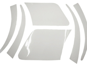 Set trasparente di protezioni antisassi. Porsche 944 Pellicola protettiva per vernice - 94455932100, 94455932200, 94455932300, 94455932400, 94455932500, 94455932600, 944559321003YK, 944559322003YK, 944559323003YK, 944559324003YK, 944559325003YK, 944559326003YK