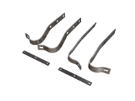 Rear bumper bracket set. Porsche 356 / 356A - 644.505.231.00, 64450523100 - JG.231.00, BP PS7813-BK