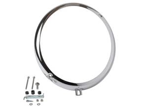 Headlamp ring Hella style chrome . Porsche 356A / 356B / 356C - 64463111201 - 8195150800