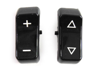 Bedieningsknoppen, glanzend zwart voor Porsche radio - 35161