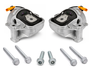 Engine mounts, SET OF 2. Porsche 95B Macan 2.0L - 8R0199381C, PAC199381C, 8R0199381AK, 8R0199381E, 8R0199381C - URO-013671, URO-013672, A4912HY, AVE0694, V10-2647