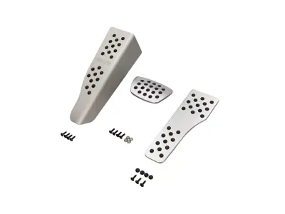 Set di pedali Rennline in alluminio con impugnatura in gomma in 3 pezzi. Porsche 996/997/Boxster/Cayman - P71.62.95, P716295