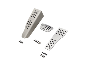 Set di pedali Rennline in alluminio con impugnatura in gomma in 3 pezzi. Porsche 996/997/Boxster/Cayman - P71.62.95, P716295