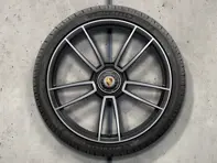 911 Turbo S de 20/21 pulgadas, llantas de aleación en color negro y neumáticos de invierno Porsche original - 992044603AB