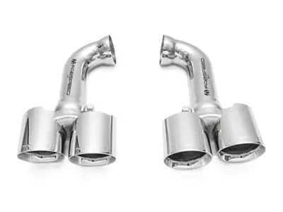 Fabspeed Deluxe Quad Tips (für PSE). Porsche 958 V6 (2011-2014) - 95804420010, 95804420008, 95811125100, 95811125200, 95804420017, 95804420018 - FS.POR.958V6.QDTC, FS.POR.958V6.QDTP, FS.POR.958V6.QDTB