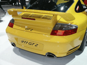 后扰流板/翼型 GT2 外观保时捷 996 轿跑车模型 - 996512996208, 996512996408, 996512996308