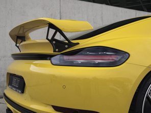 TechArt Heckspoiler Typ II in Wagenfarbe. Porsche 718 Cayman - 082.100.811.009, +81100811000, +91100810200