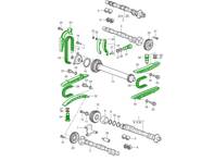Engine Timing Chain Kit. Porsche 986 Boxster 2.7L M96.23 / 3.2L M96.24 2002-04 - 99610516651, 99610517158, 99610519500, 99610516555, 99610518058, 99610518802, 99610515600, 99610515201, 99610505401, 99610518602, 99610515801, 99610516400
