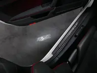 LED door projectors 'BORN IN FLACHT' logo. Porsche 992 GT3 RS / Porsche 992 Upgrade - 9Y0044914