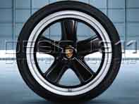 Jantes en alliage 19' Sport Classic au fini noir pour voitures Porsche - 99704460251, 99704460252, 99704460250, 99704460351, 99704460352