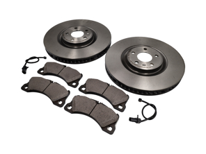 Disques de freins avant Ø : 360 mm et plaquettes de freins pour Porsche 95B Macan 3.0L GTS / Turbo 400 ch - 95B615301J, 95B615302J, PAA698151