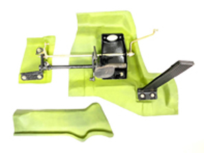 Placas de pedal de conversión o restauración RHD. Porsche 911 - SC80-D7