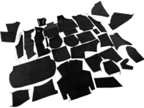 Kompletter Innenraum Teppichsatz für Porsche 964 C2/C4 Cabriolet LHD