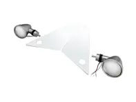 Kit specchietto retrovisore in vetro nichelato - stile Singer con luce laterale trasparente - per Porsche 911 / 912 / 930 / 964 / 993 Coupé 1965-1998 - 90173111100, 90173111101, 90173111102, 91173111600, 91173101300, 91173101306, 91173101308, 91173101406, 91173101408, 91173101307, 91173101310, 91173101407, 91173101410, 91173101301, 91173101328, 91173101700, 91173101701, 91173101706, 91173101707, 91173101720, 91173101721, 91173101806, 91173101821, 91173101820, 91173102300, 91173102500, 91173102501, 91173102600, 91173102400, 91173102706, 91173102806, 94473102701, 94473102702, 91173192701, 91173192801, 91173193101, 91173193201, 91173104303, 91173104403, 94473102101, 94473102101G3M, 96573124300, 96573124300G2L, 9657312400, 96573124400G2L, 96573124100, 96573124100G2M, 96573124201, 96573124201G2M, 96573124101, 96573124101G2M, 96573124200, 96573124200G2M