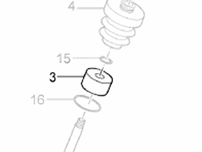 Tapa de amortiguador Delantero (Tipo suspensión neumática). Porsche 970 Panamera - 97034394100
