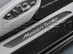 Side Sills Trims in Carbon with Logo. Porsche Macan - 95B04480090, 95B04480091, 95B04480092