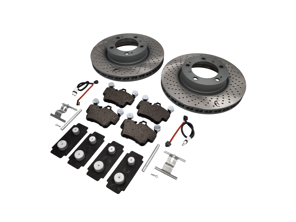 Pack de plaquettes et disques de frein AVANT. Porsche 997 C2 OE - 99635140501, 99635140601, 99761275601, 99761275901, 99635108802, 95535296000, 99735193907