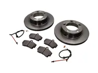 Paquete de pastillas de freno y discos de freno traseros para Porsche Boxster 986 2.5L / 2.7L 1997-04 - 98635293911BRE, 98635293911, 98635240104BRE, 98635240104, 98661236501