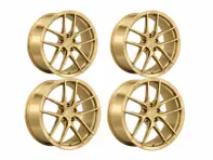 DD2 5-Bolt Wheel Set Satin Gold. Porsche 992.2 GTS - 992.25.22.F.SG, 992.26.04.R.SG