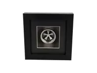 Handgefertigtes Fuchs RSR-Radmodell im Maßstab 1:8 – Silber – Handmontiert und im Karton gerahmt - 90136101204, 91136102000, 91136101690 - BF WH FUCHS 15