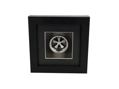 Handmade 1:8 Scale Fuchs RSR Wheel Model – Silver - Hand Assembled & Box Framed - 90136101204, 91136102000, 91136101690 - BF WH FUCHS 15