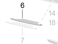 Rear bumper corner cover, upper. Porsche 991.2 Turbo - 99150586302OK1, 99150586402OK1