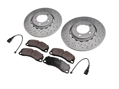Juego de discos y pastillas de freno delanteros. Porsche 718 Boxster GTS 4.0ltr / 718 Cayman GTS 4.0ltr - 9P1615301, 9P1615301J, 9P1615302, 9P1615302J