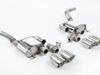 Milltek 运动型排气阀后消音器，搭配抛光 GT-115 排气管装饰。适用于保时捷 Macan 95B MK2 GTS 和 Turbo - 95B253601DY, 95B253600CY, 95B253612MY, 95B253611MY, 95B253600DY, 95B253601EY - SSXPO176