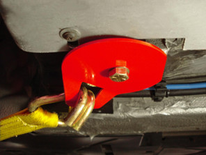 Rennline spanband / krikplaat VOOR . Porsche 991 / 981 Boxster / 981 Cayman - E36